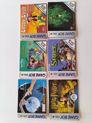 Manuales Game Boy Color (6 unidades)