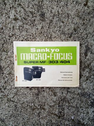 Sankyo. Cámara video vintage. Super 8.