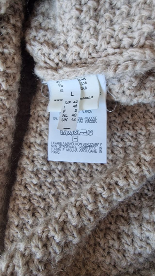Poncho lana donna tg-L