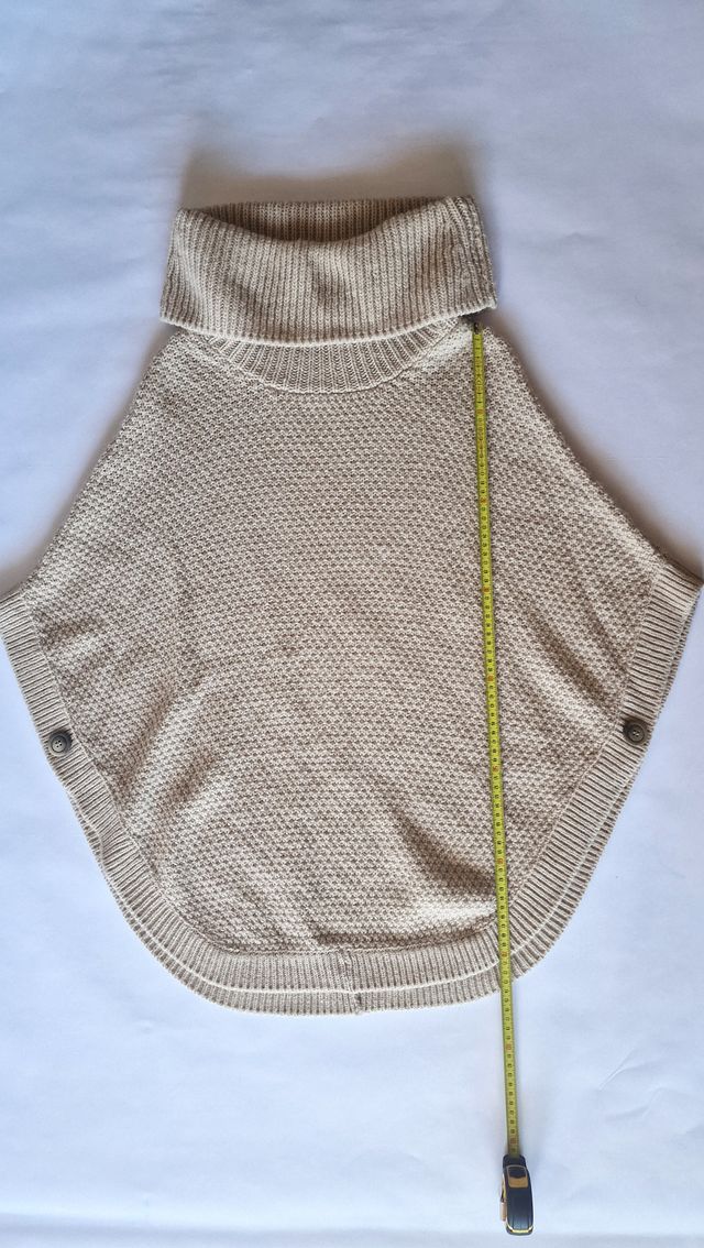 Poncho lana donna tg-L
