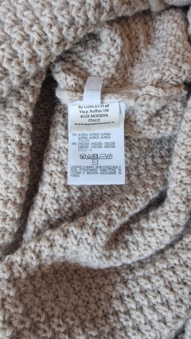 Poncho lana donna tg-L