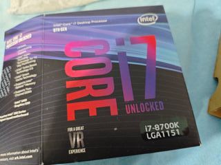 Intel i7 8700k CPU (hasta 4,7 GHz)