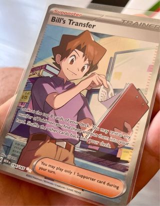 BILL’s TRANSFER 189 + Cartas Pokemon 151 + extras