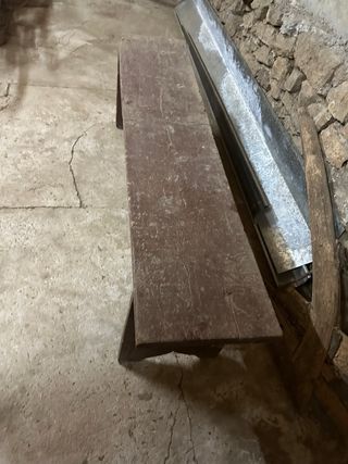 Banco madera rústico antiguo