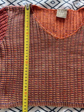 Top corto multicolor talla L