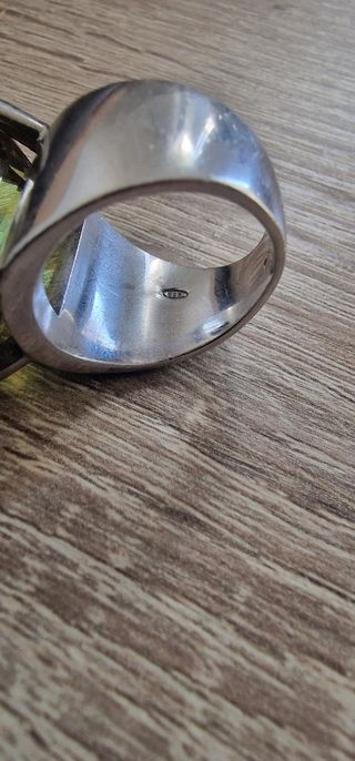 Anillo Daniel Swarovski París - Plata/Amarillo