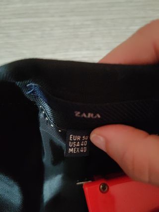 Americana Zara negra - Talla 20