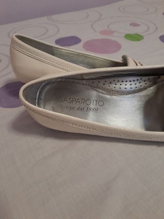Mocasines blancos mujer -talla 38