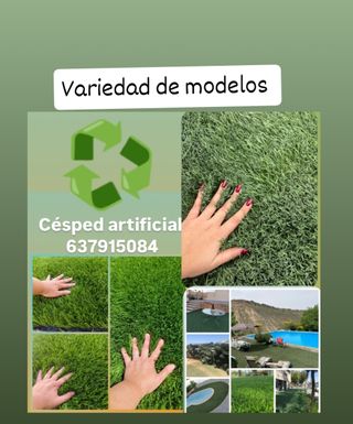 Cesped artificial reciclado