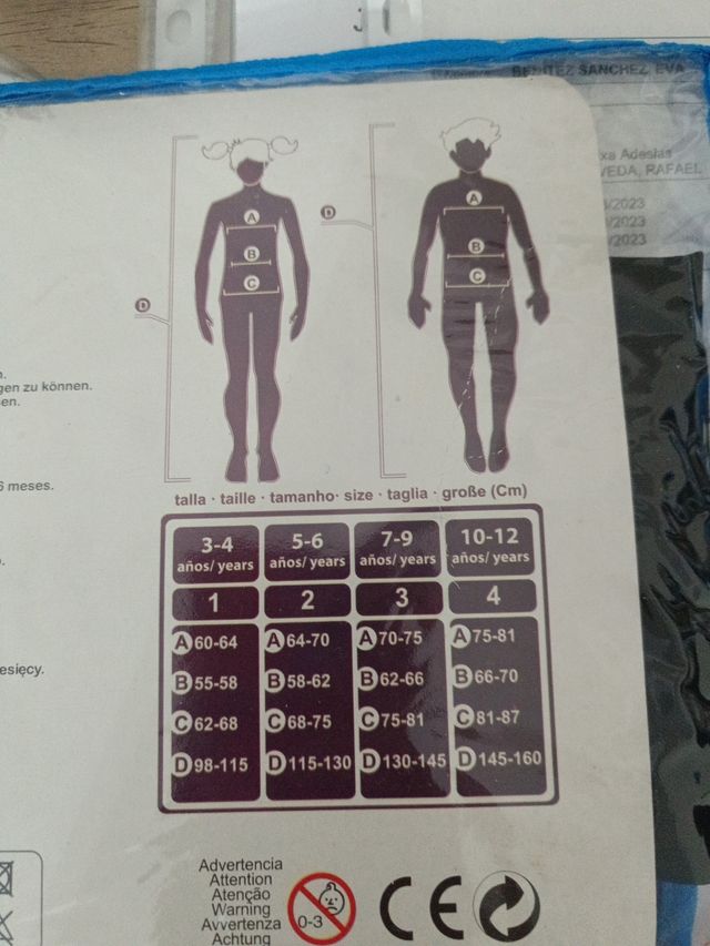 Disfraz pastora Atosa niña. Talla 5/6 años.