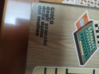 Scacchiera e gioco del 9 vintag mai usata anni 70