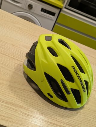 Casco bici Rockrider verde lima
