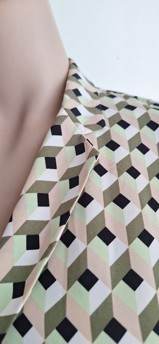 Vestido plisado estampado