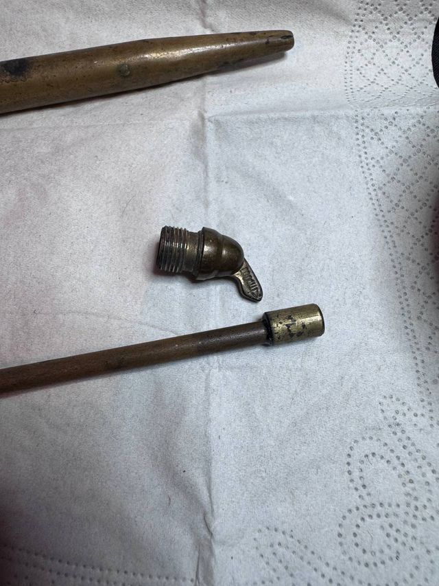 Penna a sfera in ottone vintage