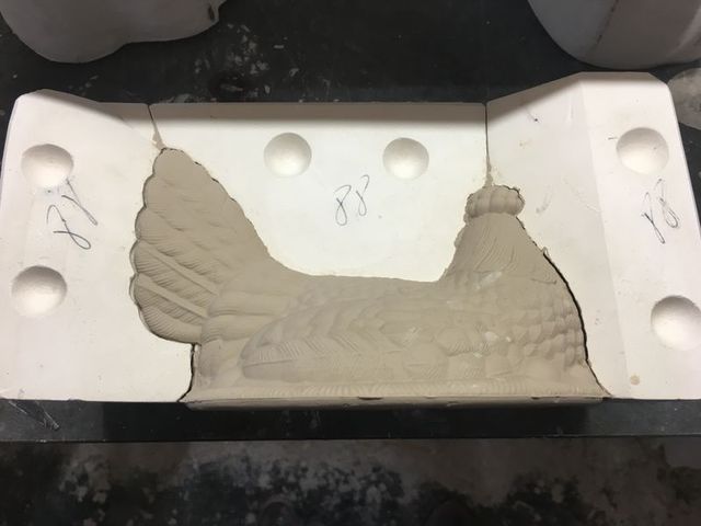 #MOLDE DE ESCAYOLA GALLINA PARA COCINA#