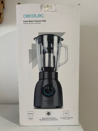 Batidora de vaso Cecotec Power Black Titanium 1500