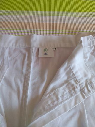 Pantalon de  algodón blanco talla 48.