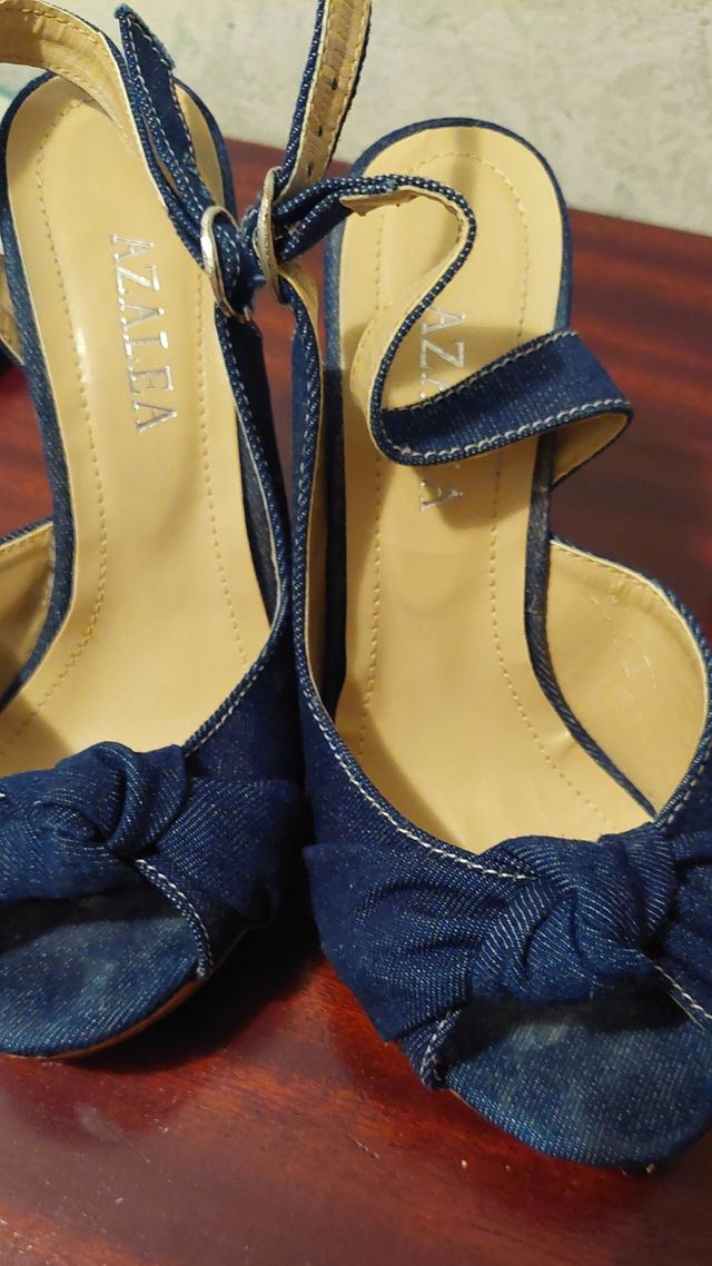 Sandali AZALEA jeans, 2 paia, tacco cm10