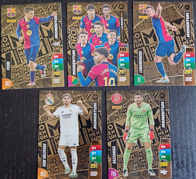 Conjunto de 5 Cartas Momentum Adrenalyn - 24/25