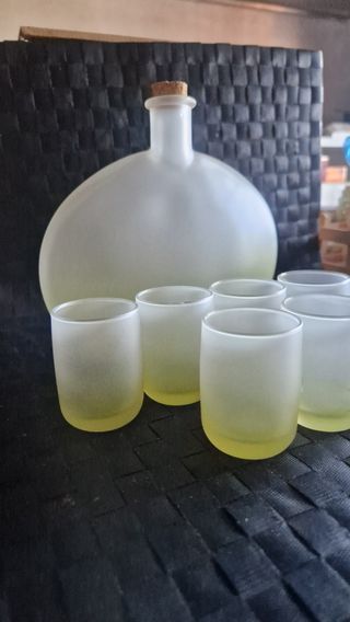 Set Limoncello - Bottiglia e bicchieri
