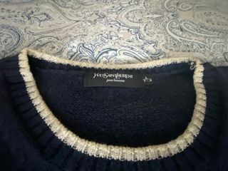 Jersey Yves Saint Laurent azul marino L