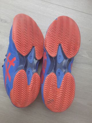 Zapatillas Asics padel - Azul/Rojo