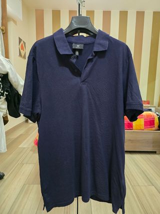 Polo H&M blu navy tg M uomo