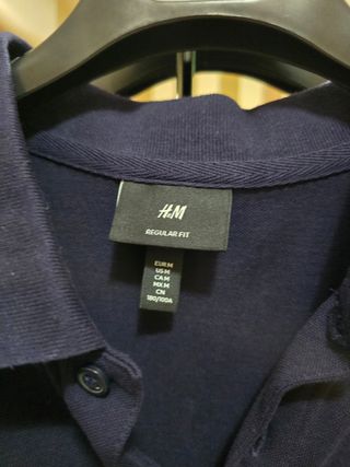 Polo H&M blu navy tg M uomo