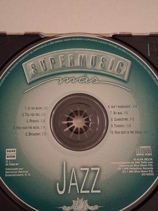 5 CDs originales de:Clásicos, Baladas, Jazz, Blue&