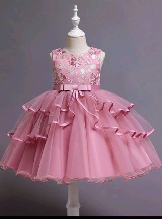Vestido niña rosa - Fiesta
4 años(medidas en foto)