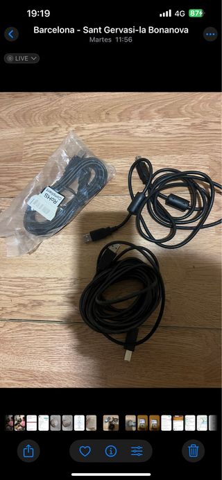 3 Cables USB - Impresora