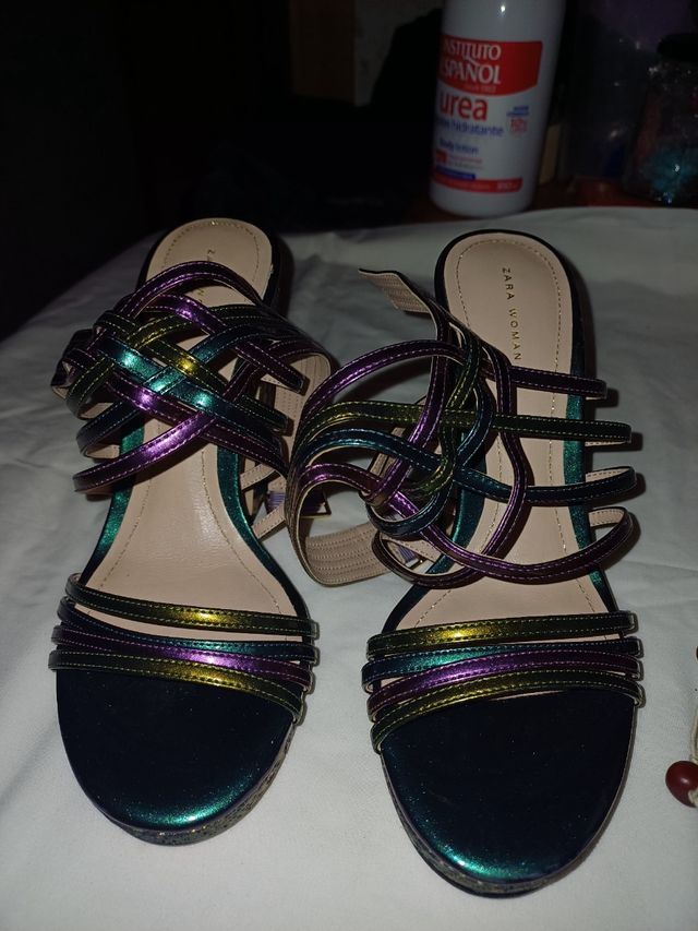 Sandálias plataforma Zara