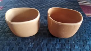2 Bicchieri IKEA giallo ocra