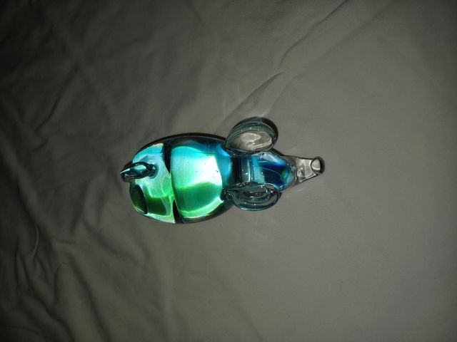 Figura de cristal de Murano em forma de elefante