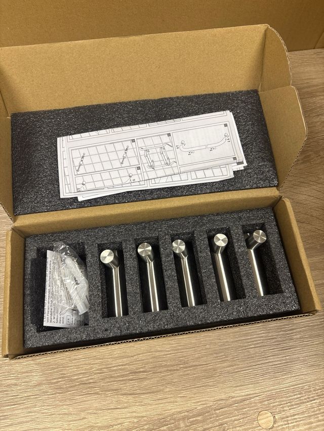 Ganchos de Pared Metalicos - 6 Unidades