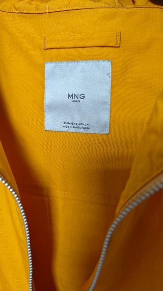 Chaqueta exterior Mango amarilla para hombre nueva
