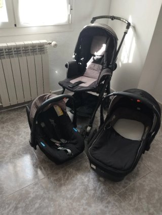 Carrito + capazo + silla + maxicosi isofix