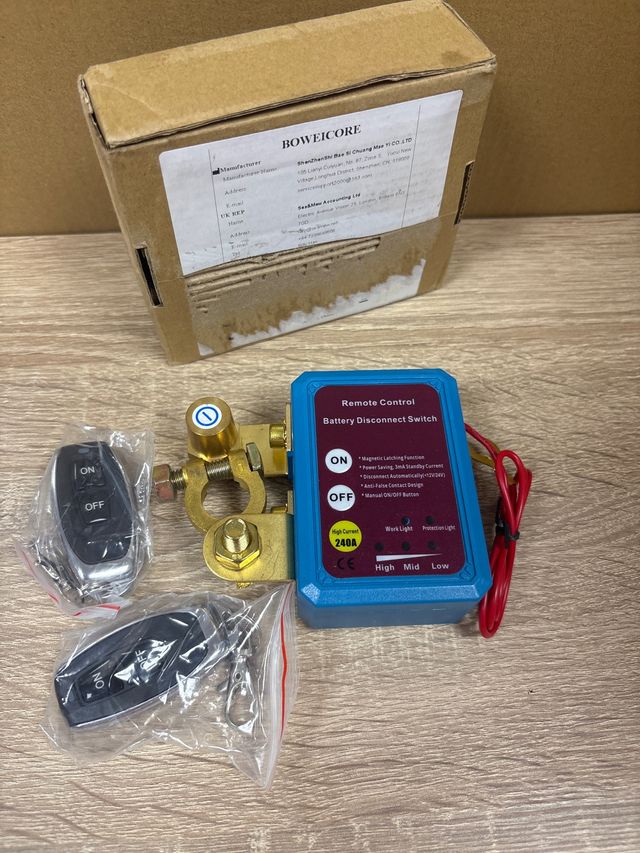 Interruptor desconexión batería BOWEICORE