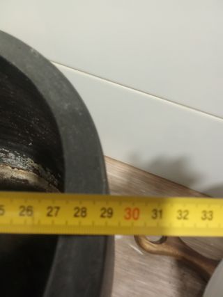 Macetero cerámico negro