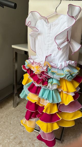 Traje flamenca niña de 3 a 4 años