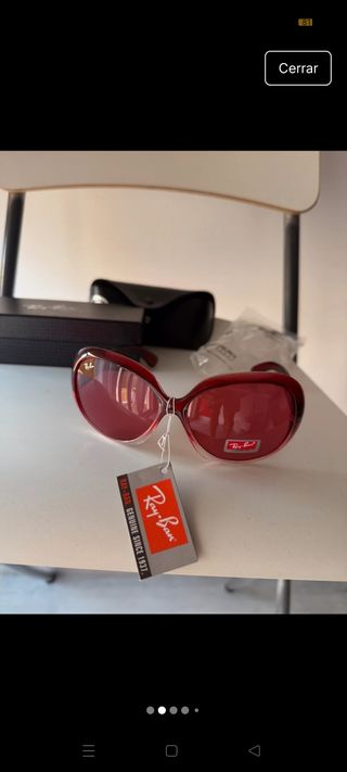 Ray-Ban Tech - Gafas rojas nuevas