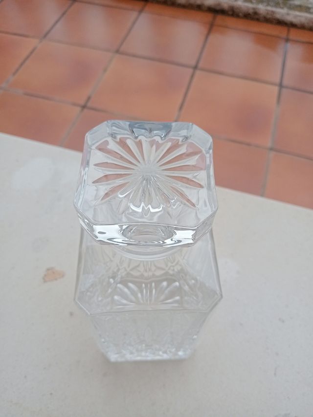 Botella licor cristal