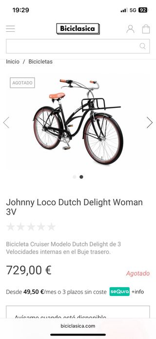 Bicicleta Johnny Loco Dutch Delight
