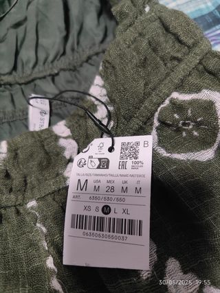 Vestido Stradivarius - Verde Oliva - Talla M