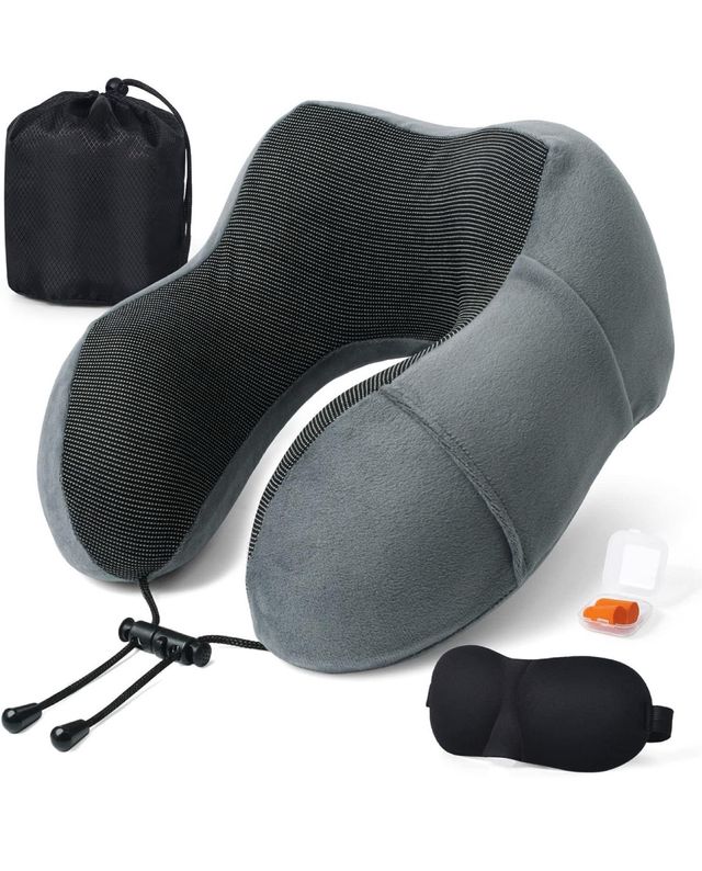 Almohada Cuello viaje - Gris