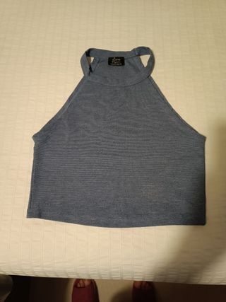 Top Zara azul tirantes - verano