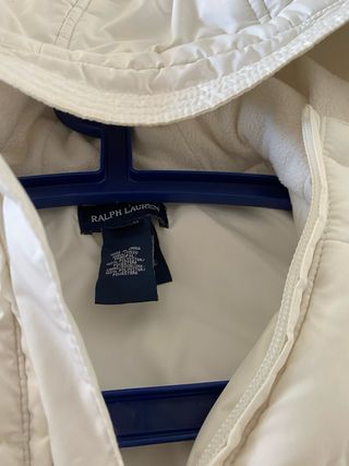Plumifero blanco Ralph Lauren niña