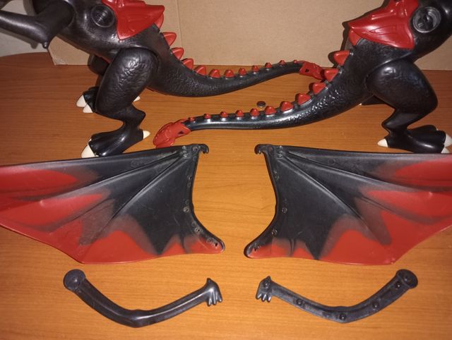 Playmobil-Lote dragones negros con luz 4838