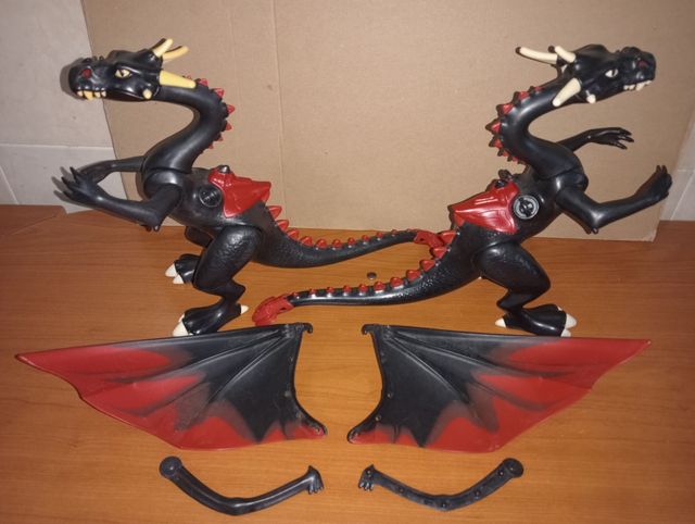 Playmobil-Lote dragones negros con luz 4838
