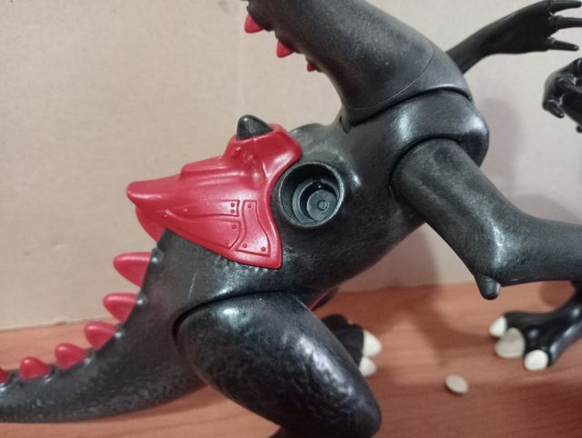 Playmobil-Lote dragones negros con luz 4838